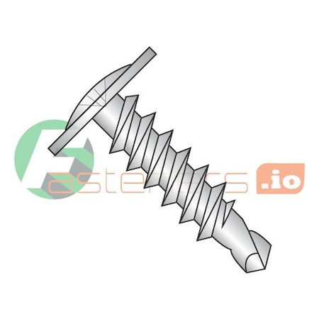 Newport Fasteners Self-Drilling Screw, #6 x 1/2 in, Black Oxide 18-8 Stainless Steel Truss Head Phillips Drive 635434